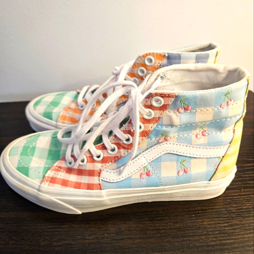 Vans Hi Top Old School Gingham Cottagecore Size 6
